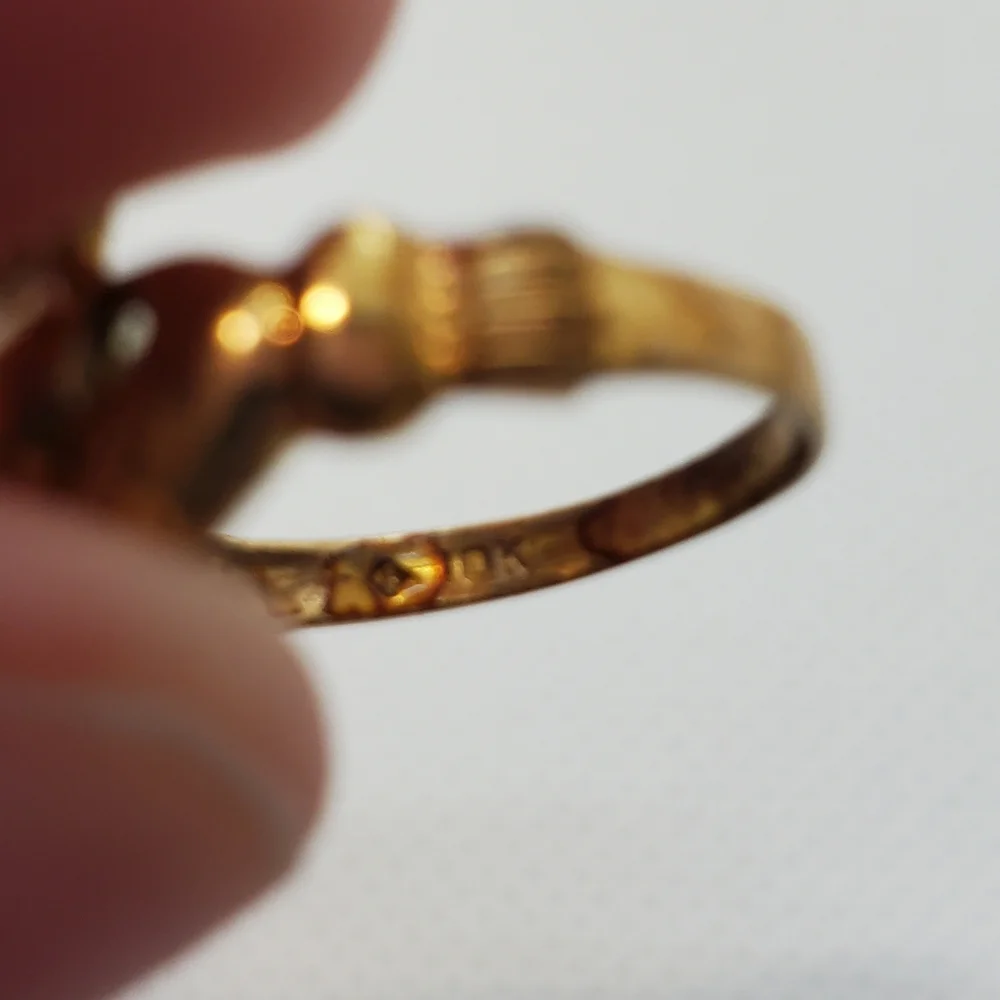Vintage Claddagh 10k ring - Picture 3 of 3